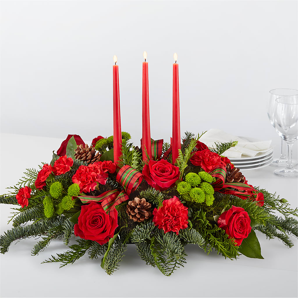By the Candlelight Centerpiece – Garden City Florist, Arlington VA