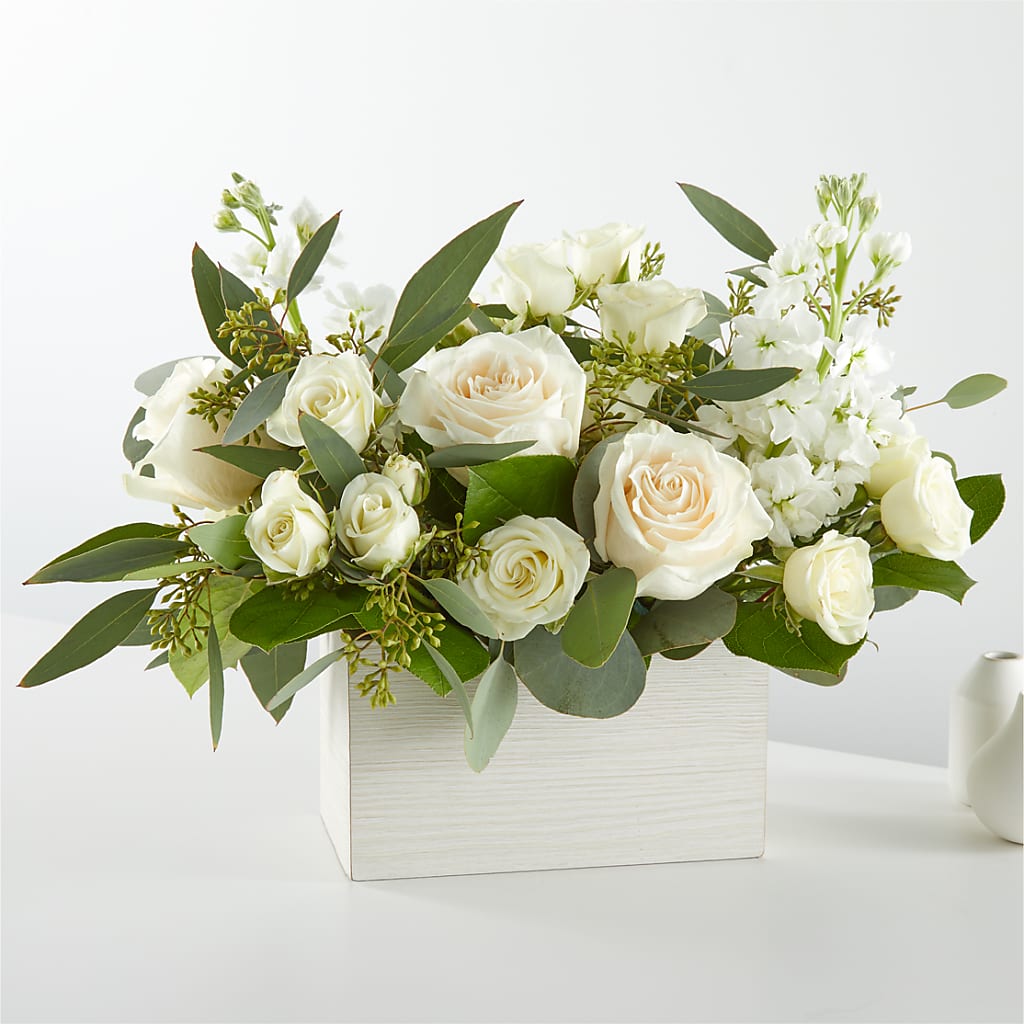 Fresh Linen Box Bouquet – Garden City Florist, Arlington VA