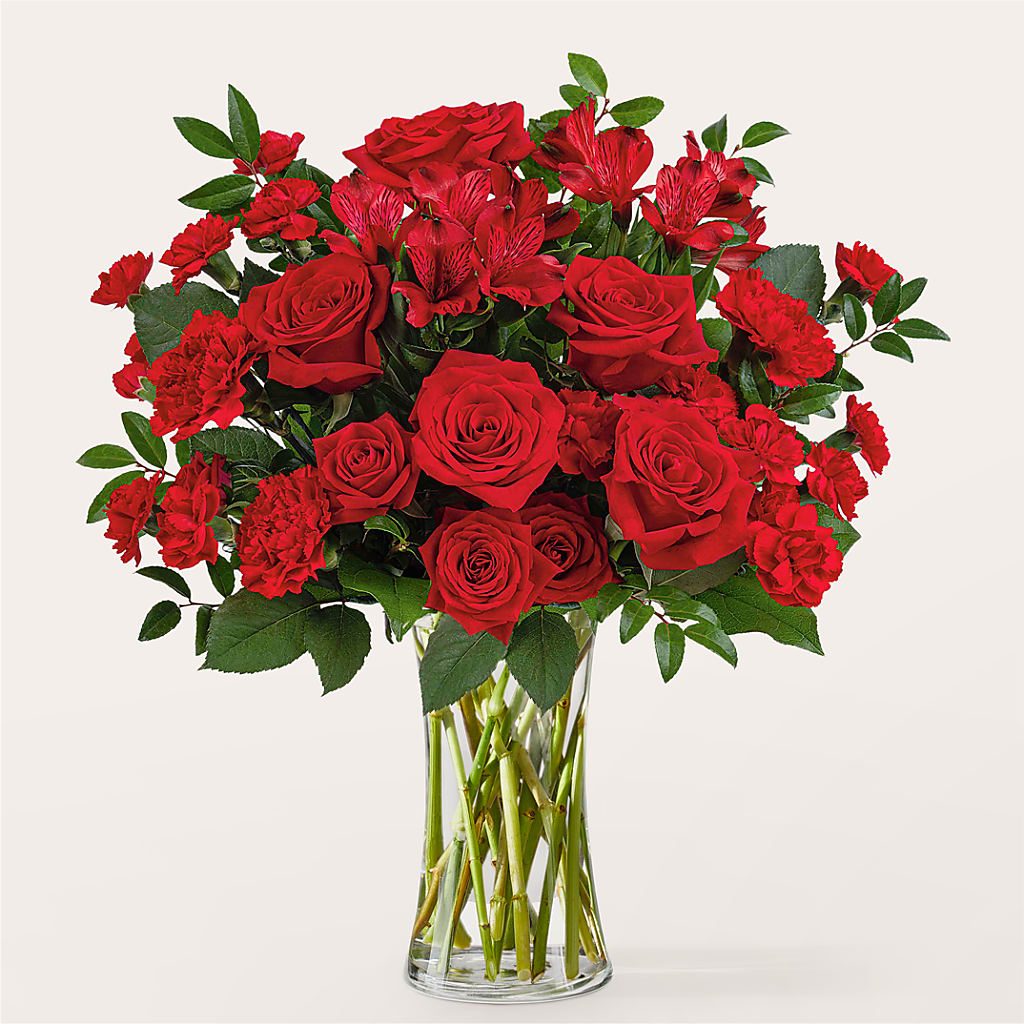 Brilliant Ruby Bouquet – Garden City Florist, Arlington VA