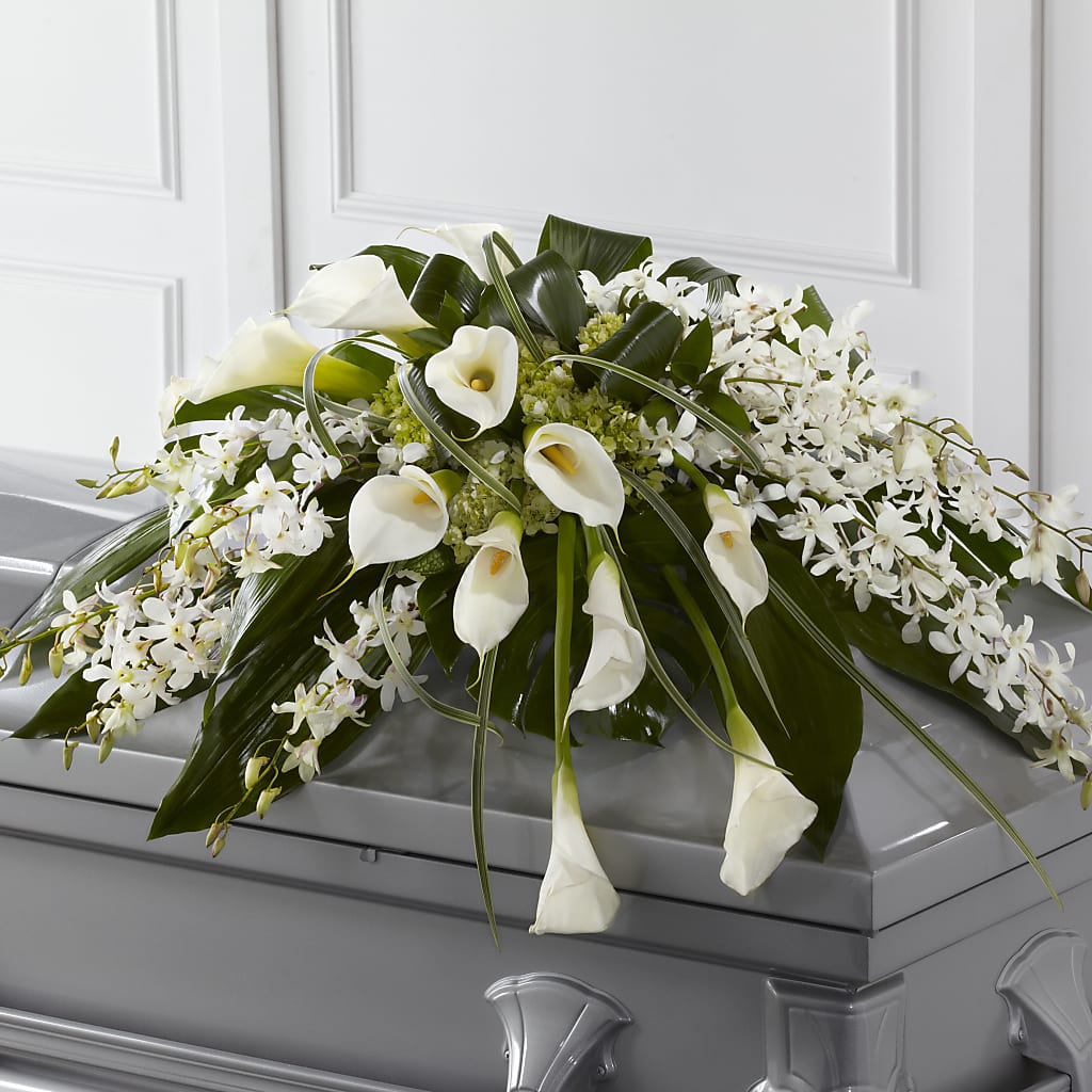 Angel Wings Casket Spray – Garden City Florist, Arlington VA
