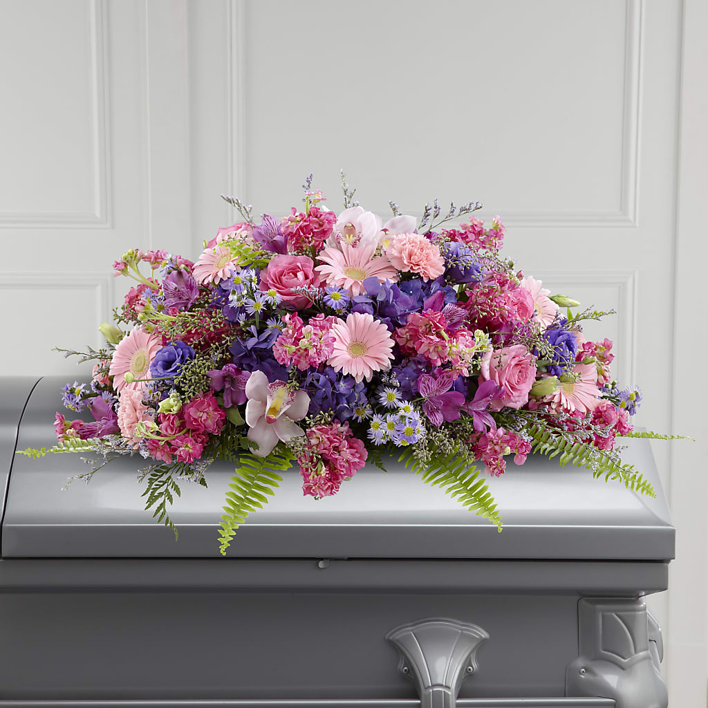 Glorious Garden Casket Spray – Garden City Florist, Arlington VA