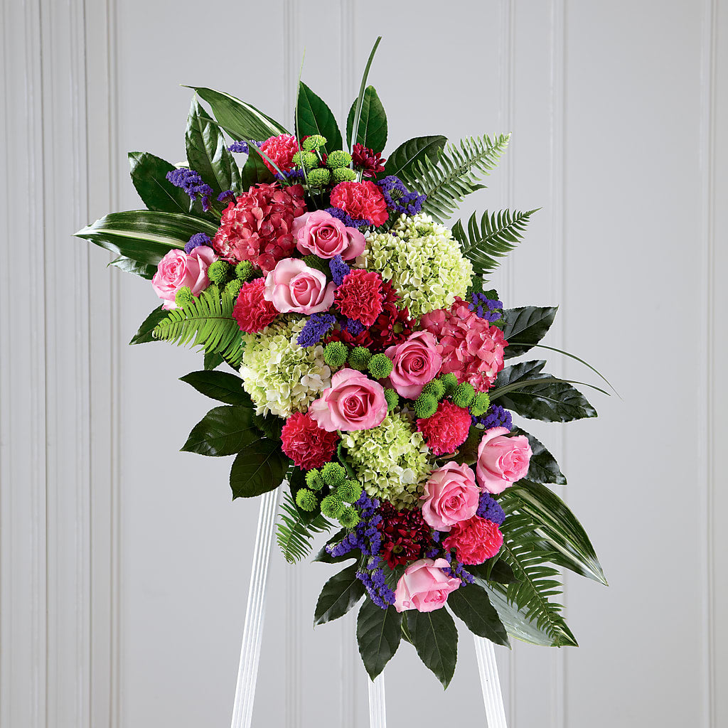 Refreshing Mix Standing Spray – Garden City Florist, Arlington VA