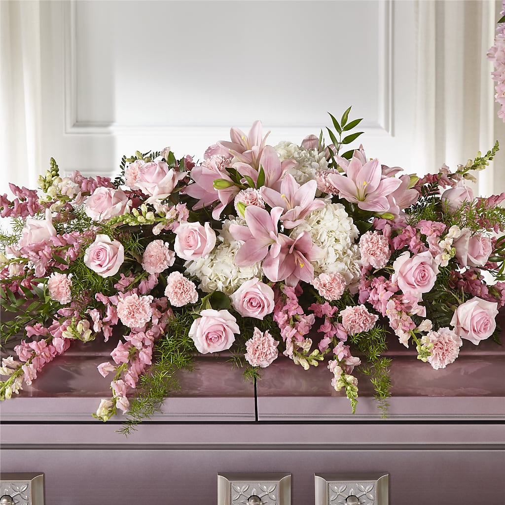 Life & Remembrance Casket Spray – Garden City Florist, Arlington VA
