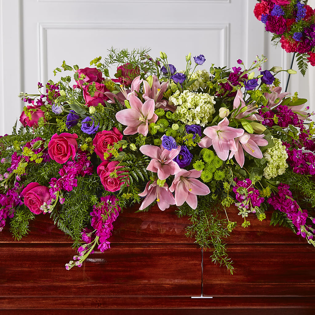 Radiant Tribute Casket Spray – Garden City Florist, Arlington VA