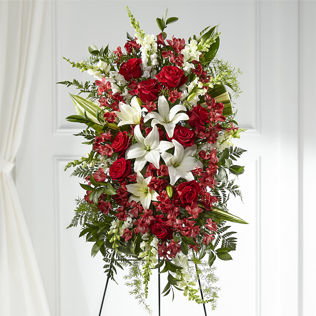 Everlasting Memory Standing Spray – Garden City Florist, Arlington VA