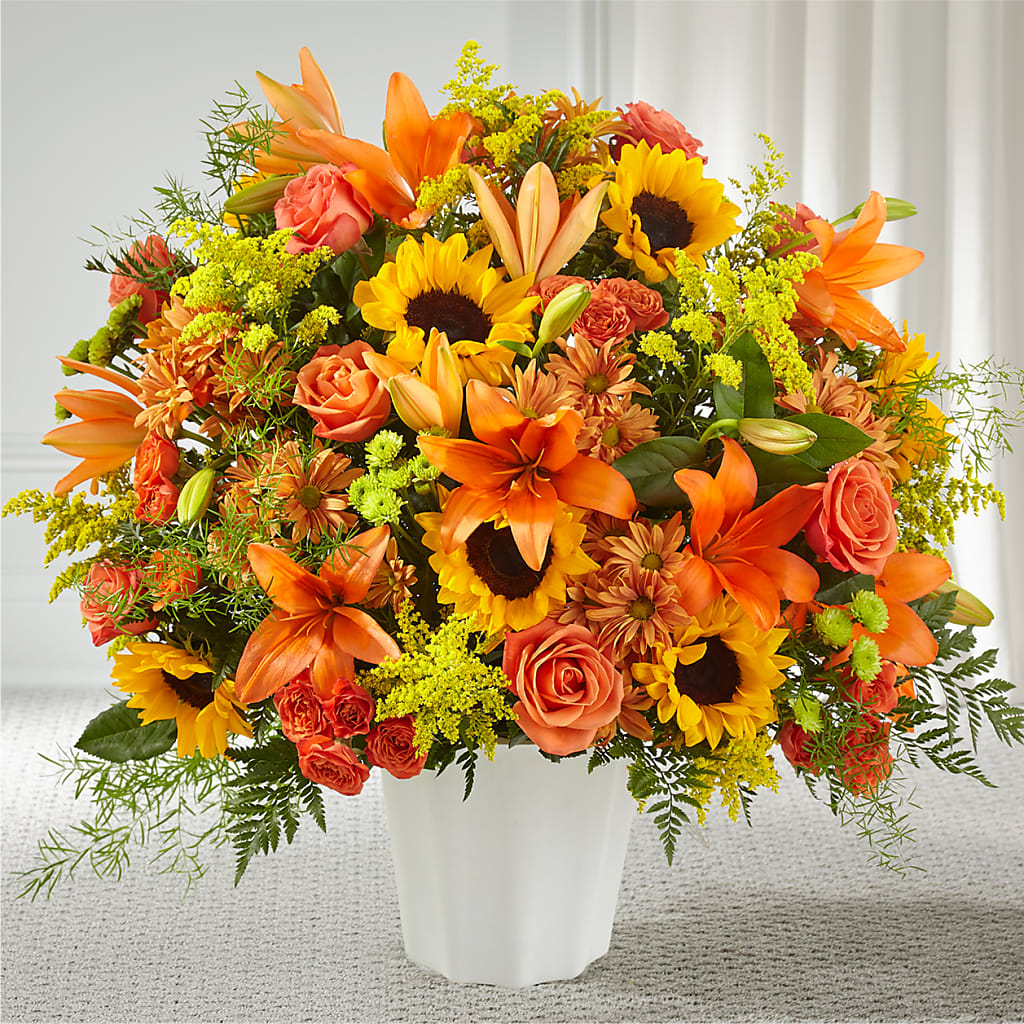 Harvest Thoughts Floor Basket – Garden City Florist, Arlington VA