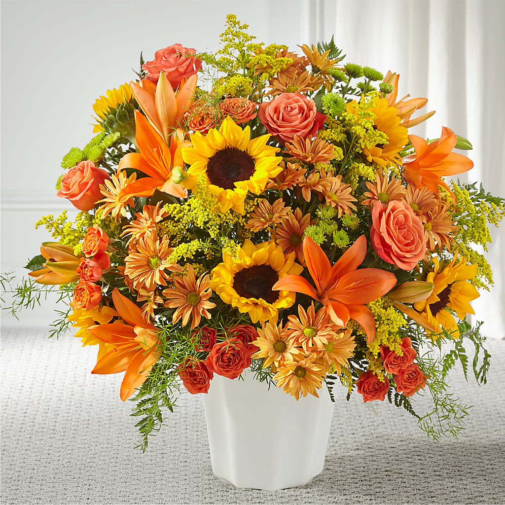 Harvest Thoughts Floor Basket – Garden City Florist, Arlington VA