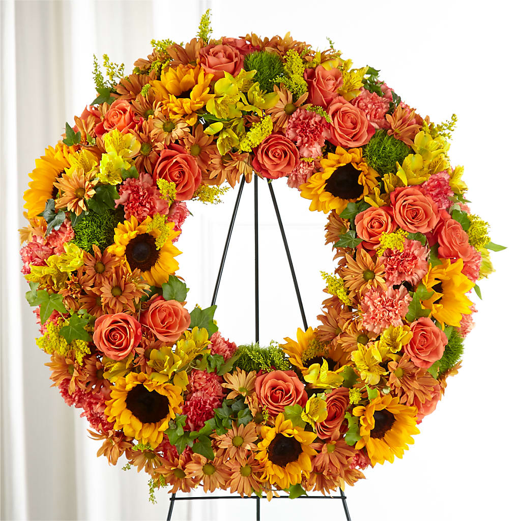 Autumnal Memories Wreath (Standard) – Garden City Florist, Arlington VA