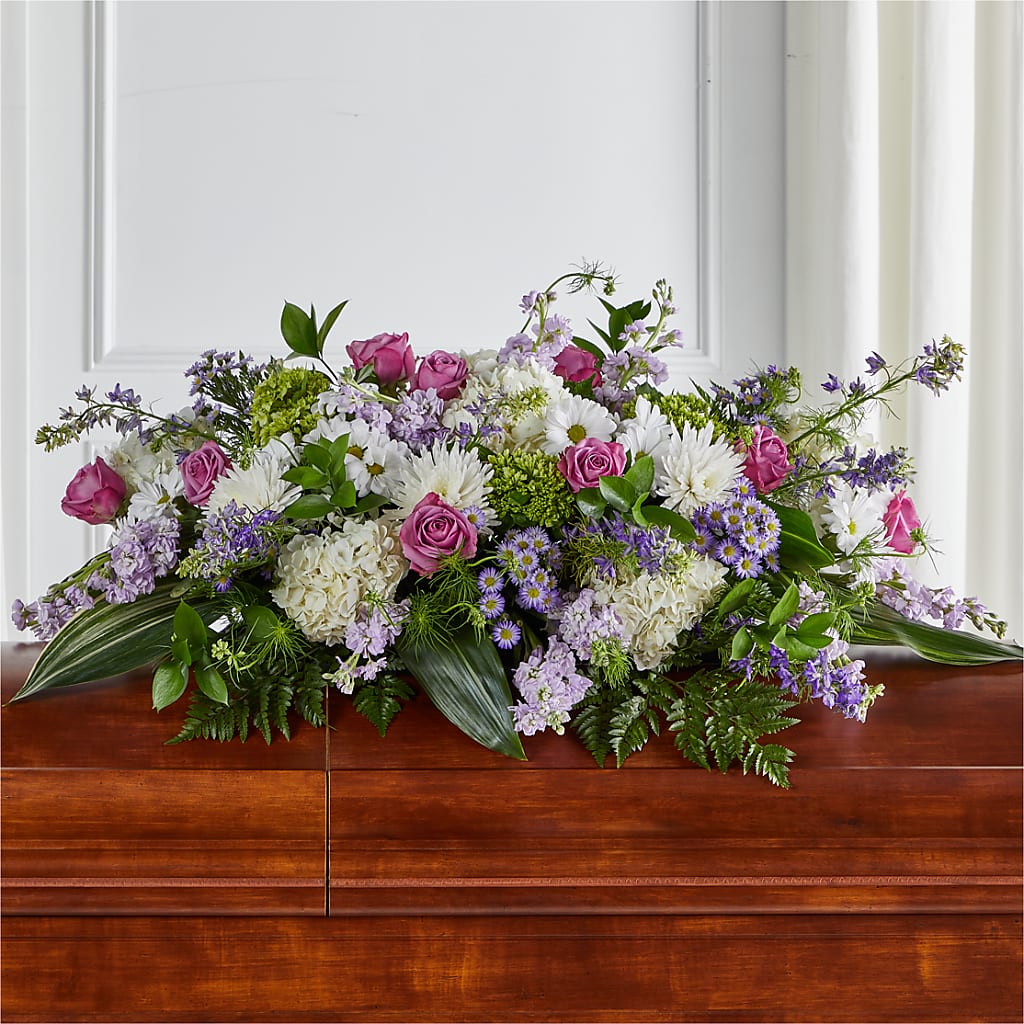 Meadows of Serenity Casket Spray – Garden City Florist, Arlington VA