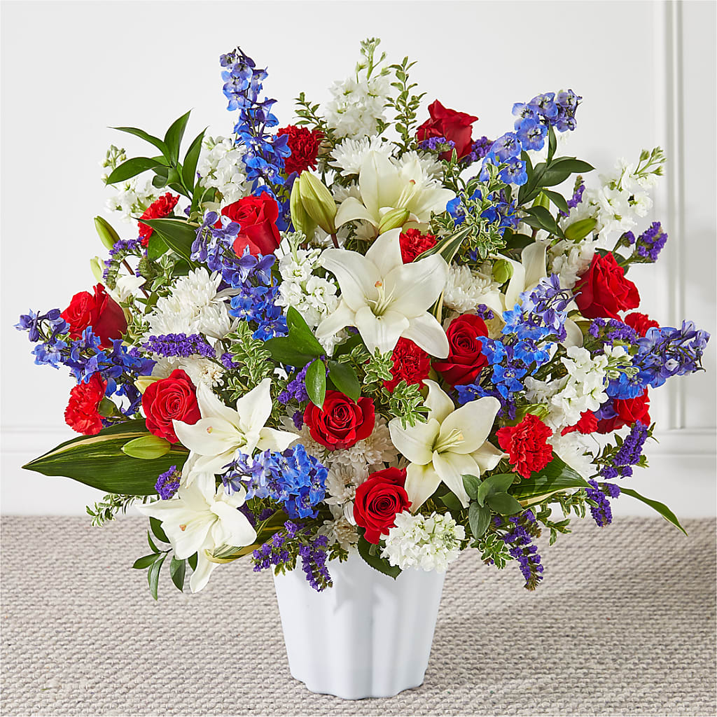 Consoled Floor Basket – Garden City Florist, Arlington VA