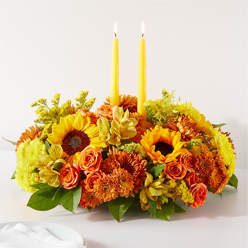 Autumn Harmony Centerpiece – Garden City Florist, Arlington VA