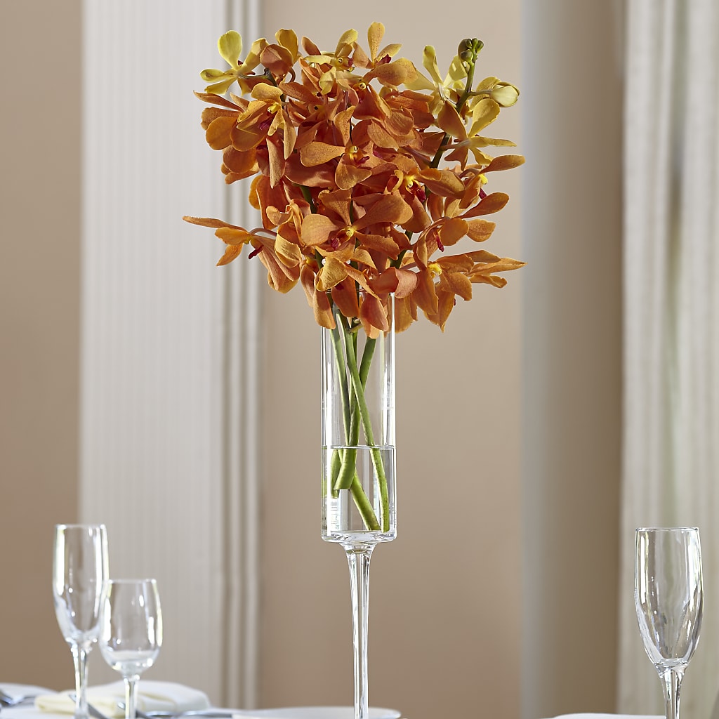 Orange Mokara Bouquet – Garden City Florist, Arlington VA