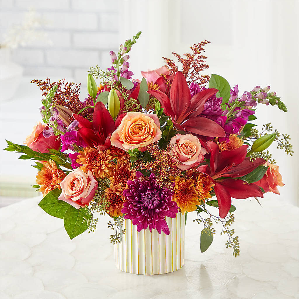 Burgundy Landscape Bouquet –  Garden City Florist, Arlington VA