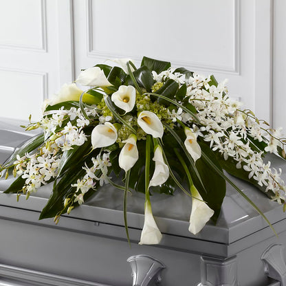 Angel Wings Casket Spray –  Garden City Florist, Arlington VA