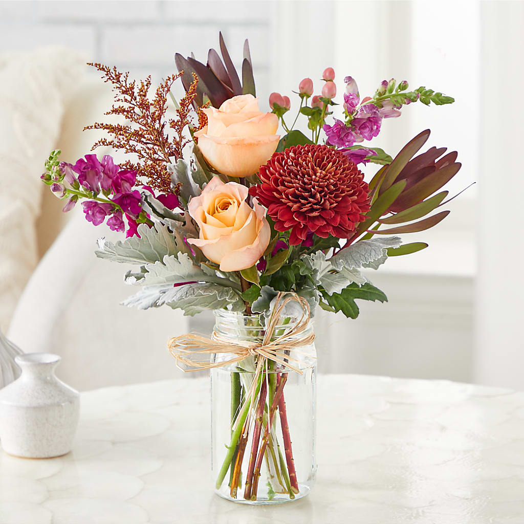 Moody Hues Bouquet –  Garden City Florist, Arlington VA