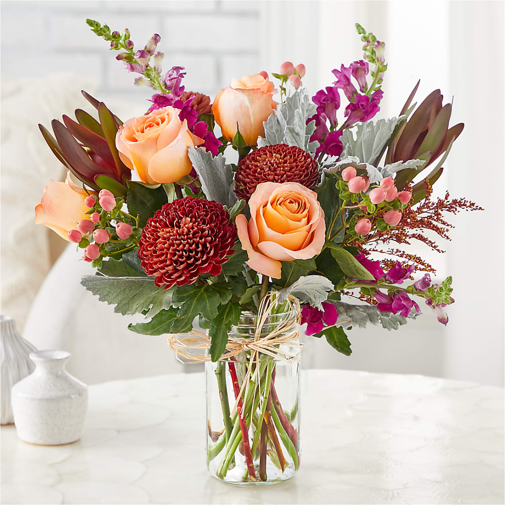 Moody Hues Bouquet –  Garden City Florist, Arlington VA