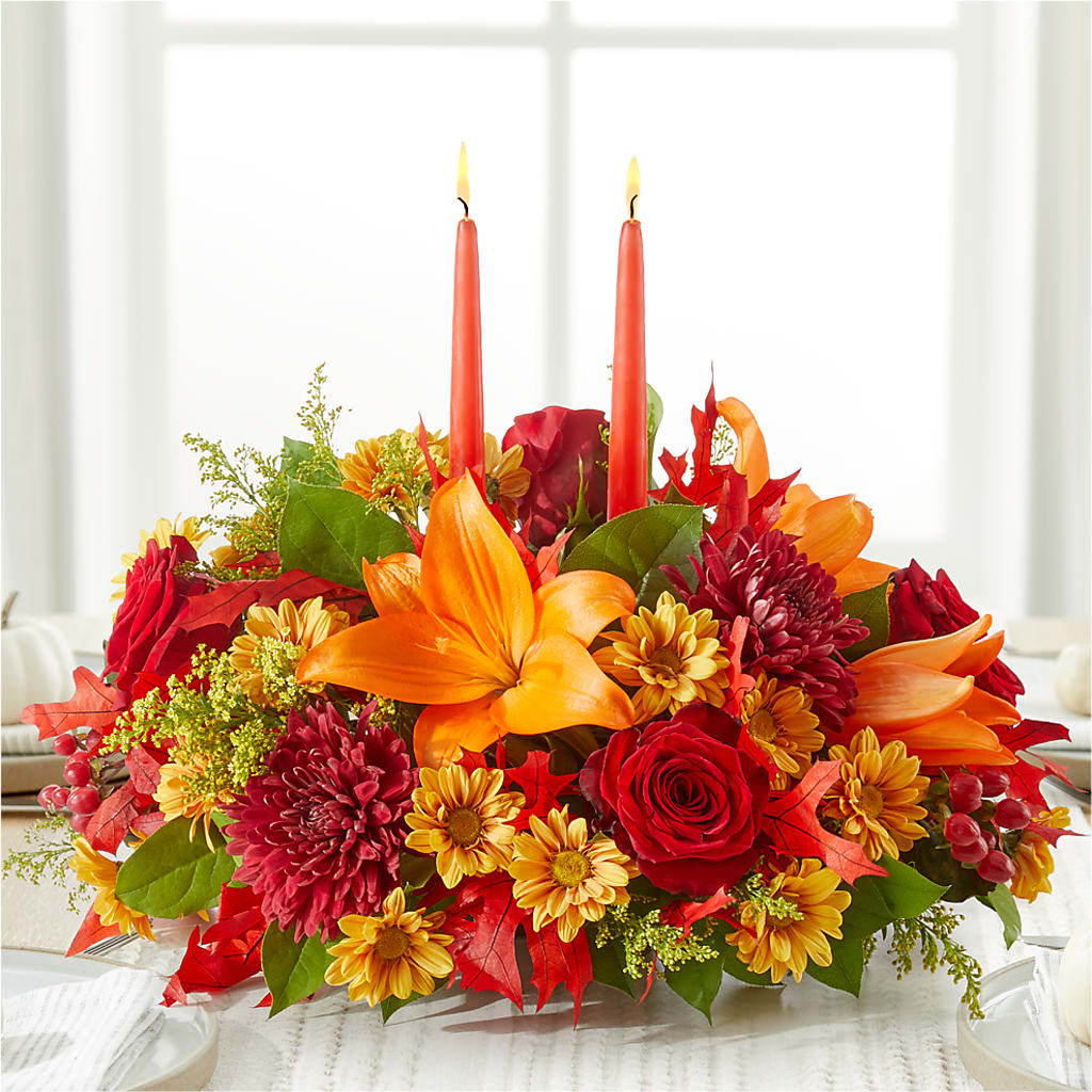 Autumn's Embrace Centerpiece –  Garden City Florist, Arlington VA