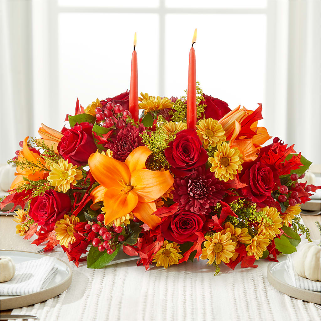 Autumn's Embrace Centerpiece –  Garden City Florist, Arlington VA