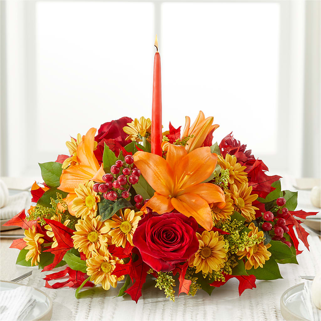 Autumn's Embrace Centerpiece –  Garden City Florist, Arlington VA
