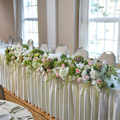 State of Joy Head Table Arrangement –  Garden City Florist, Arlington VA